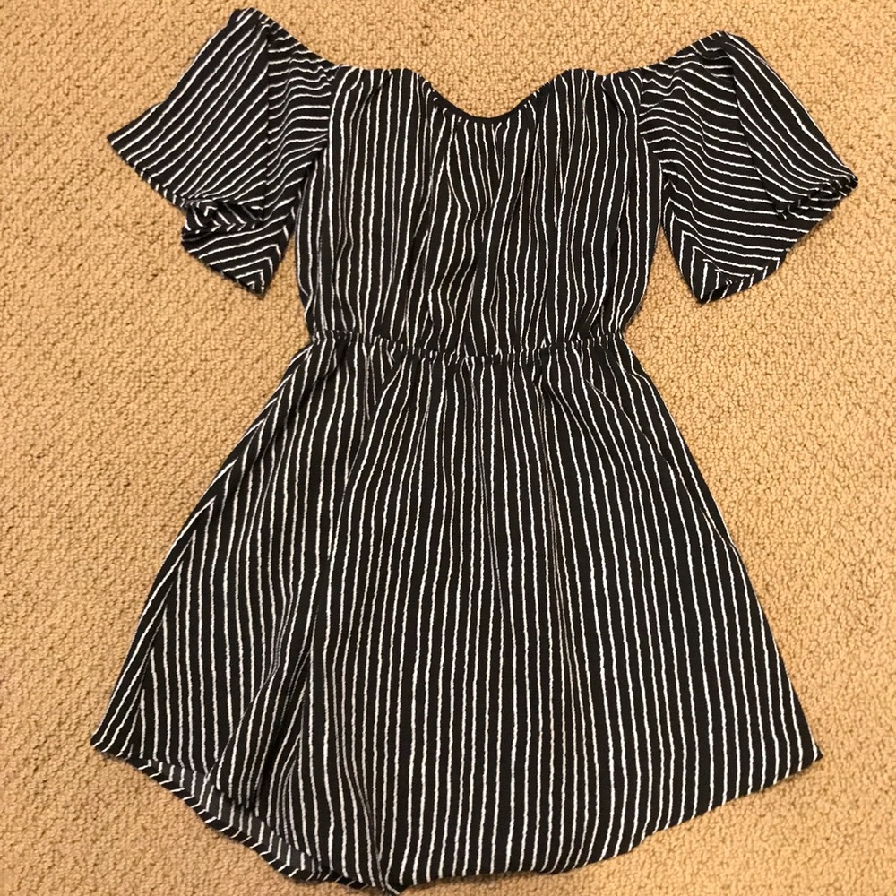 Striped mini dress